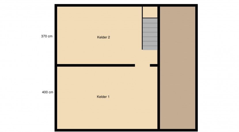 Plattegrond Bleijerheidestraat 122 en 122A souterrain