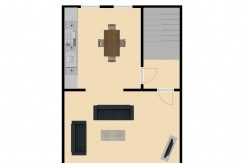 Plattegrond Bleijerheidestraat 122 en 122A verdieping 1