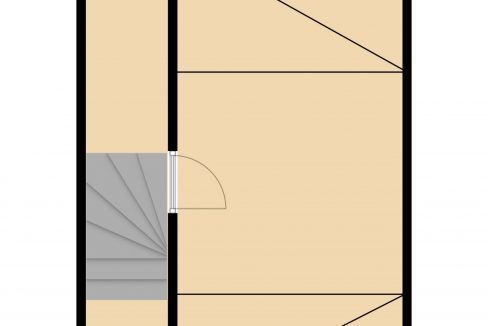 Plattegrond Parkstraat 5 Kerkrade_zolder