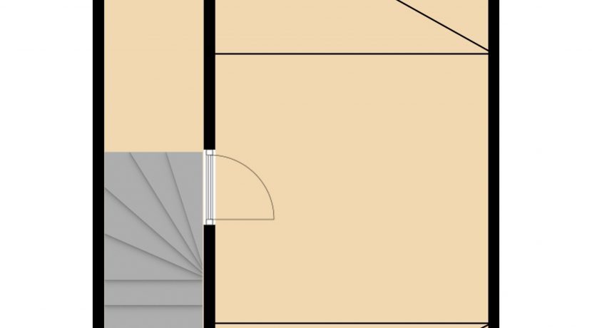 Plattegrond Parkstraat 5 Kerkrade_zolder