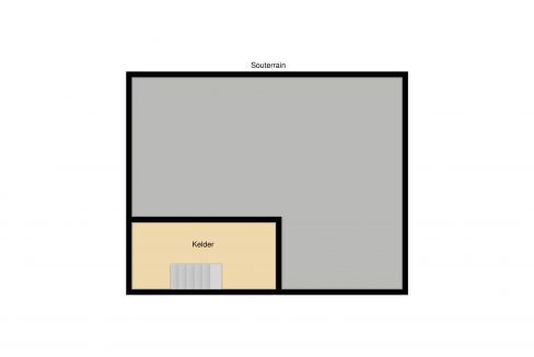Plattegrond souterrain Sophiastraat 11 Kerkrade