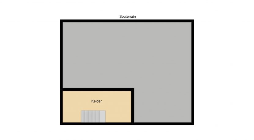 Plattegrond souterrain Sophiastraat 11 Kerkrade