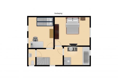 Plattegrond verdieping Sophiastraat 11 Kerkrade