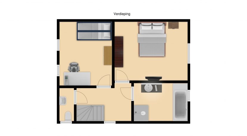 Plattegrond verdieping Sophiastraat 11 Kerkrade