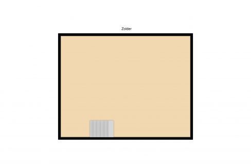 Plattegrond zolder Sophiastraat 11 Kerkrade