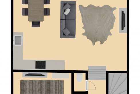 plattegrond begane grond Groot-Nullandstraat 58 Kerkrade