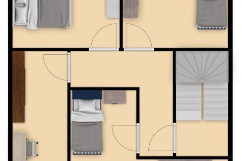 Plattegrond Veldhofstraat 180 Eygelshoven_Verdieping 1