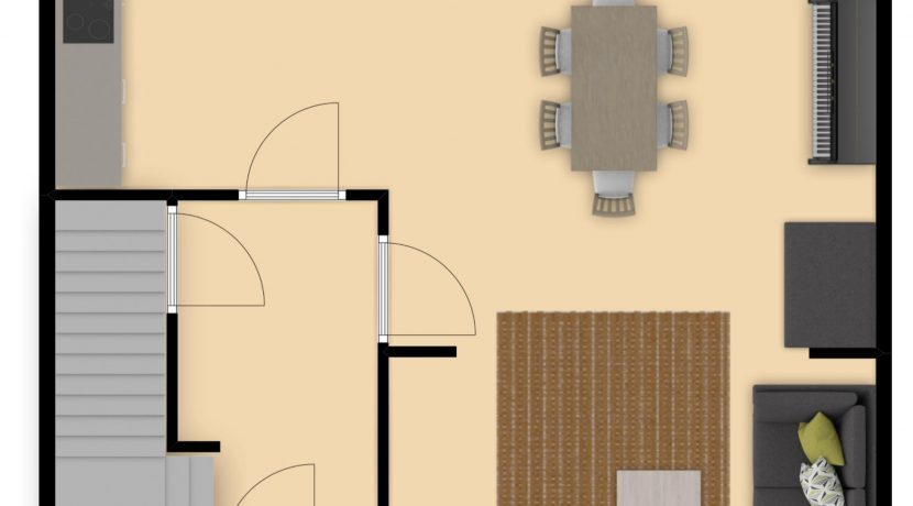 Plattegrond Chaineuxstraat 4 Kerkrade_Begane Grond