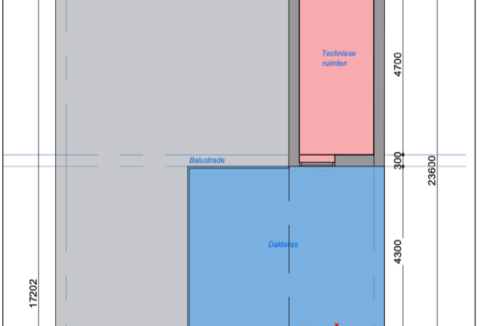 dakterras plattegrond